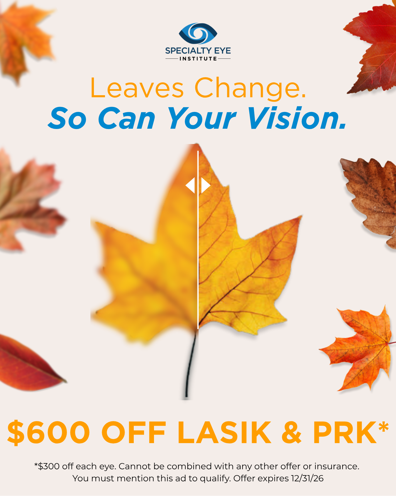 Enjoy $600 Off LASIK